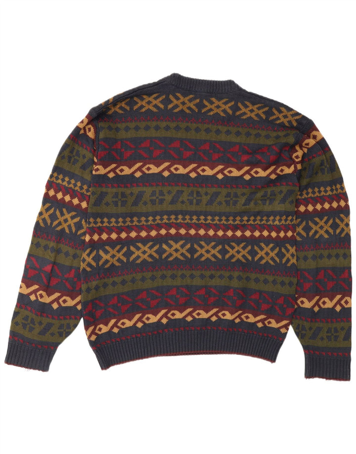 Marks & Spencer Jersey De Cuello Redondo para Hombre Jersey Grande Multicolor Geométrico