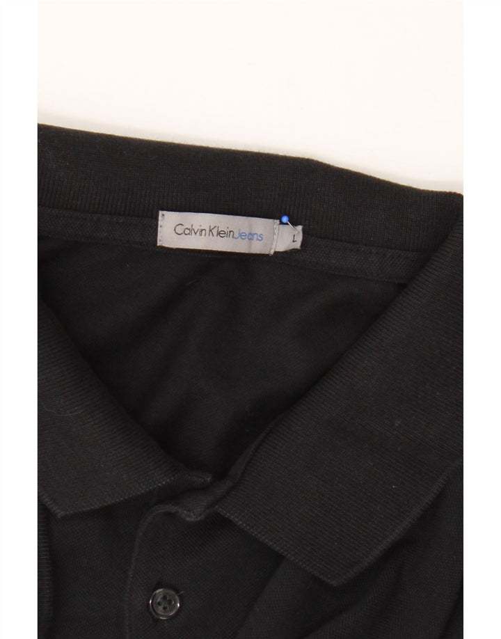 Calvin Klein Jeans Polo para hombre grande negro