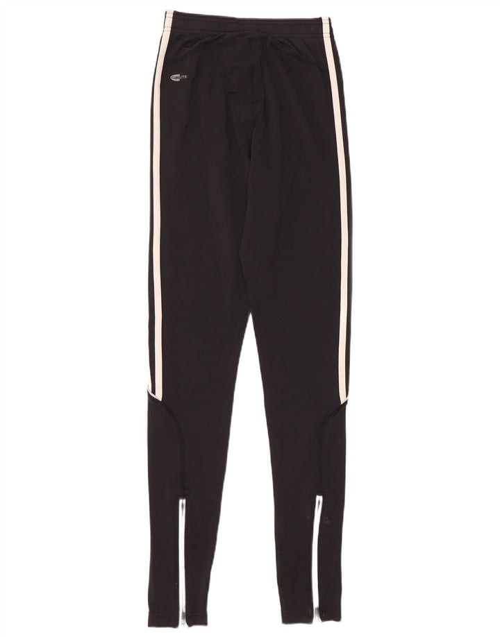 ADIDAS Mujer Climalite Chándal Pantalones UK 10 Small Negro Poliamida