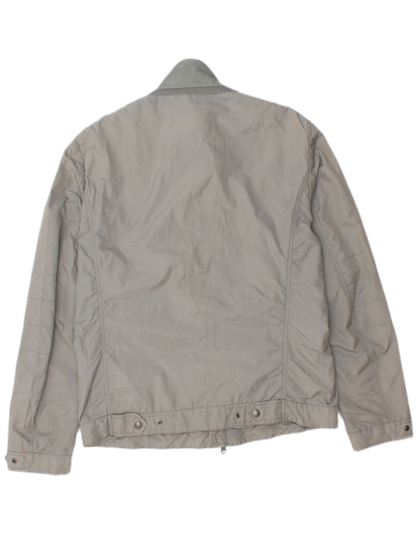 Geox Chaqueta utilitaria para hombre UK 40 Large Grey Polyamide