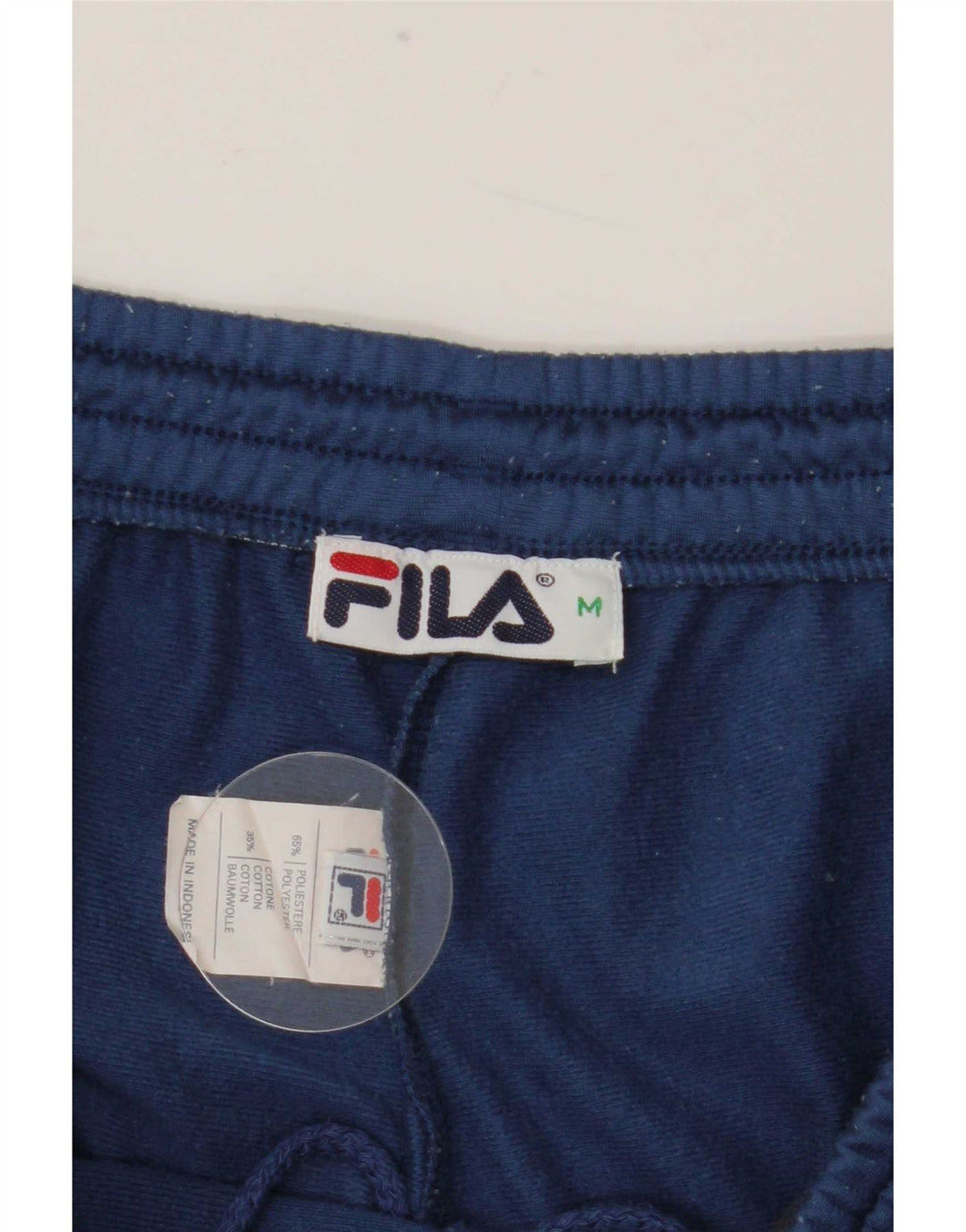 Fila Hombre Pantalones De Chándal Poliéster Color Block Azul Medio