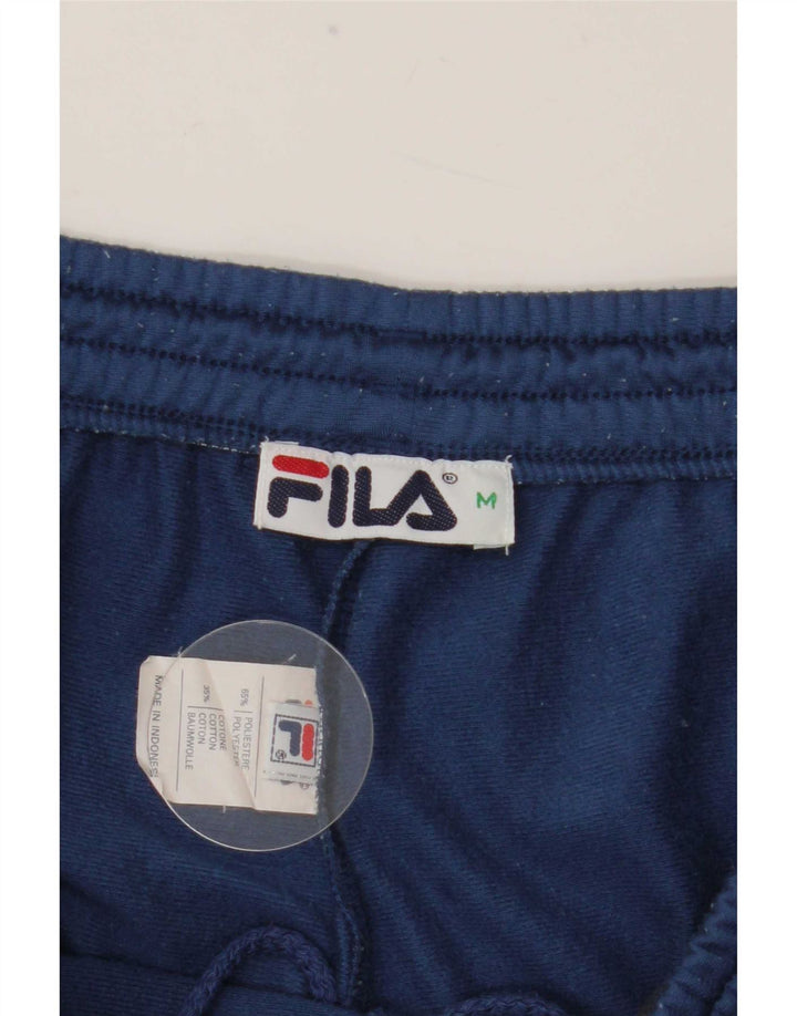 Fila Hombre Pantalones De Chándal Poliéster Color Block Azul Medio
