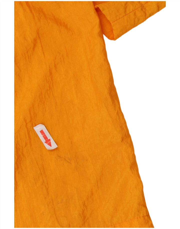 KRIZIA Chubasquero extragrande con capucha para mujer IT 40 Small Naranja Poliamida