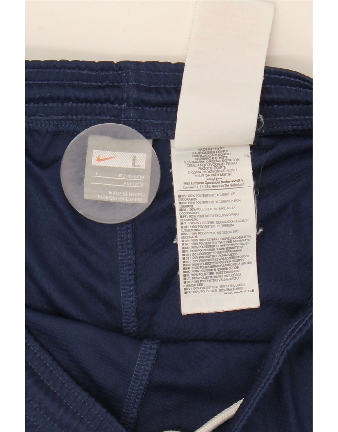 Nike Pantalones cortos deportivos para niños 12-13 años Grande Azul marino Poliéster