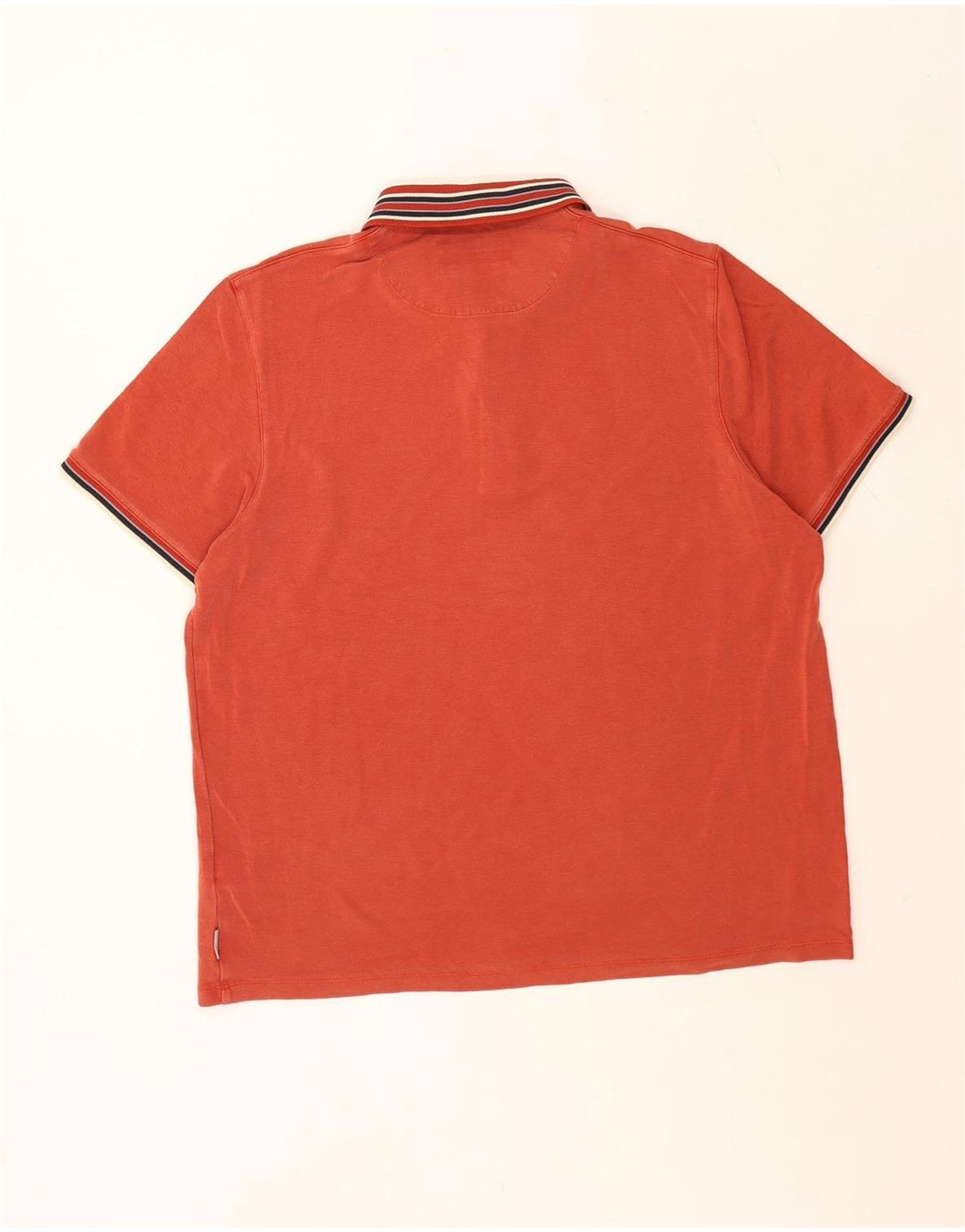 Polo para hombre Ted Baker XL Lyocell de rayas naranjas