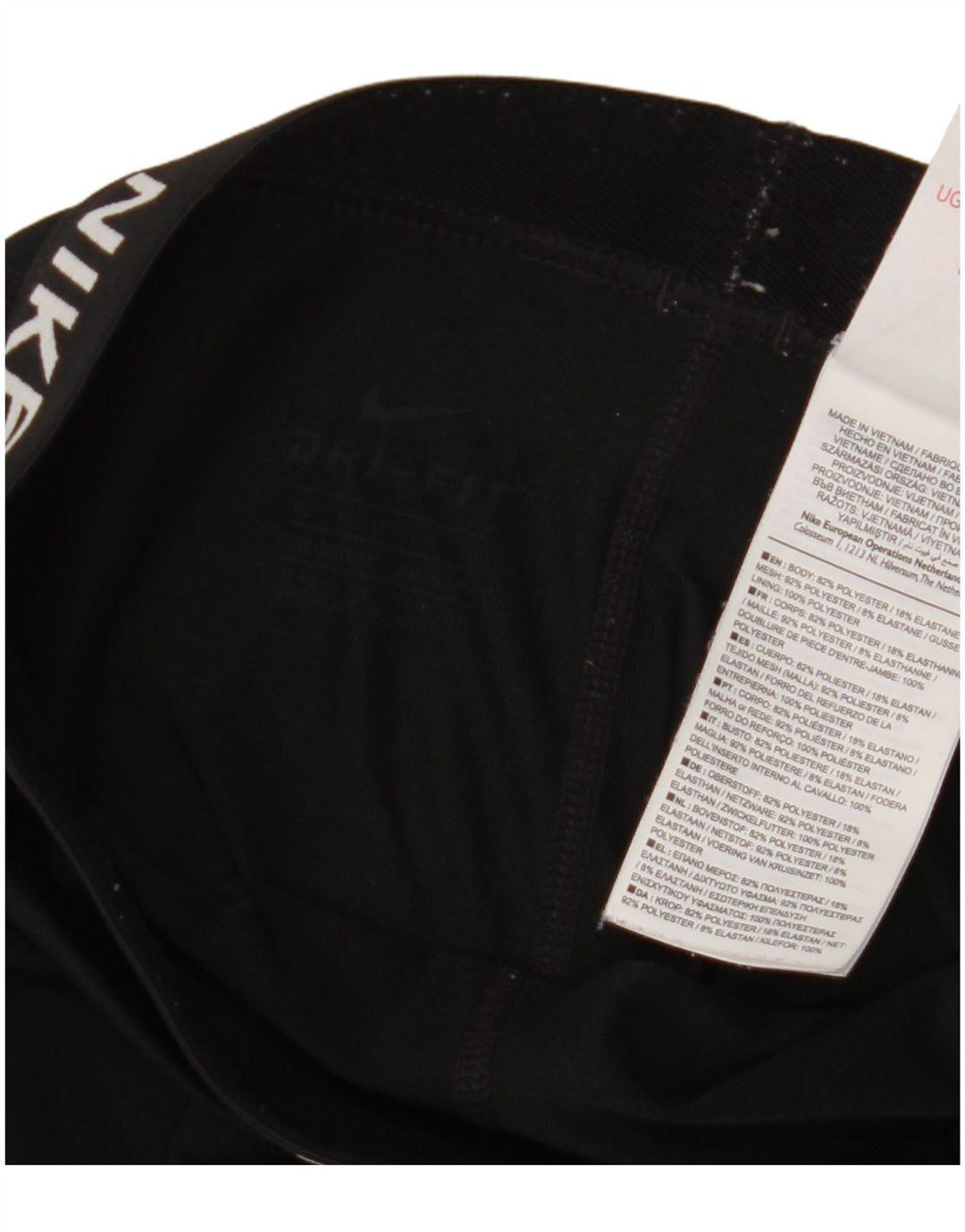 Leggings NIKE Dri Fit Graphic para niñas 13-14 años XL Poliéster negro