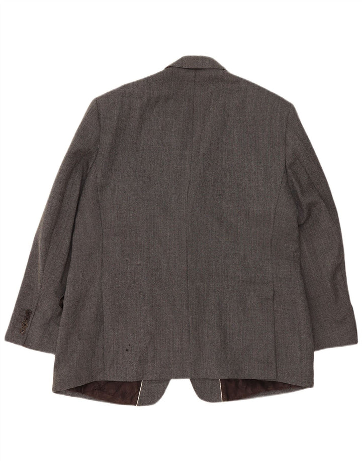 Marks & Spencer Chaqueta tipo blazer con 2 botones para hombre, talla 46, lana gris