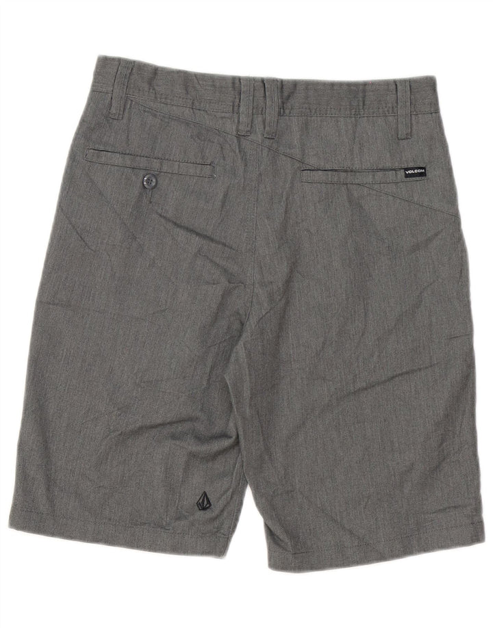 Volcom Pantalones cortos chinos para niños 15-16 años W28 Gris Poliéster