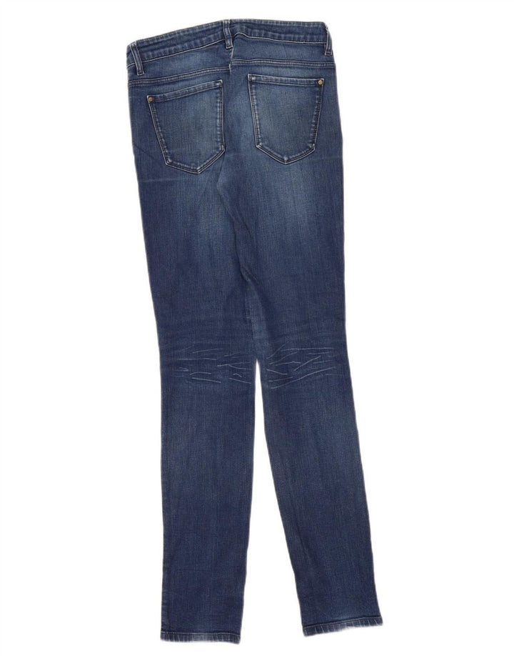 Massimo Dutti Vaqueros Slim Mujer EU 36 XS W26 L32 Azul Marino