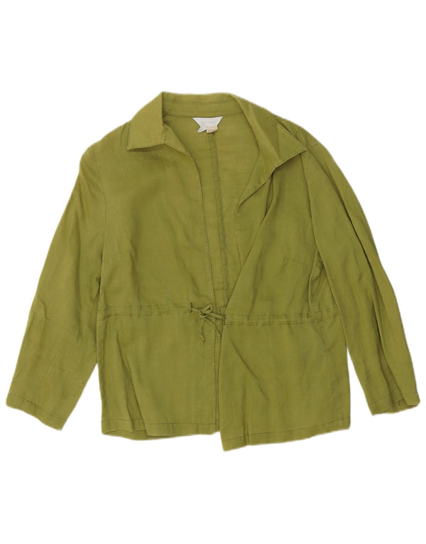 Zara Chaqueta Blazer para Mujer Reino Unido 46 Grande Ramio Verde