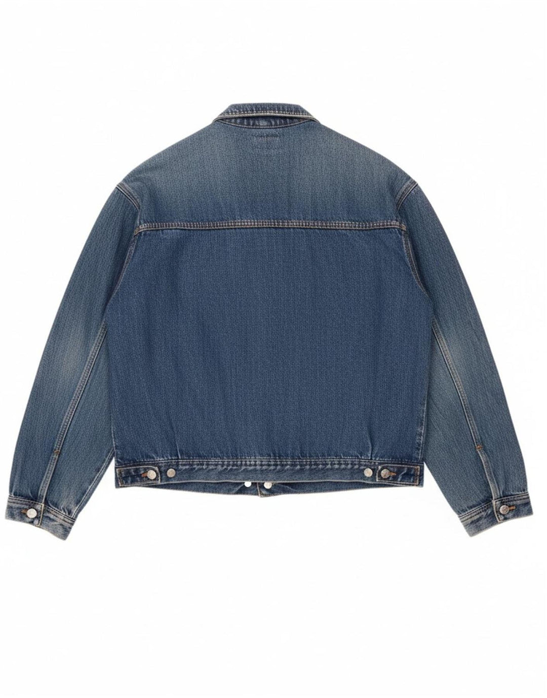 HOLIDAY Mens Denim Jacket UK 44 2XL Blue