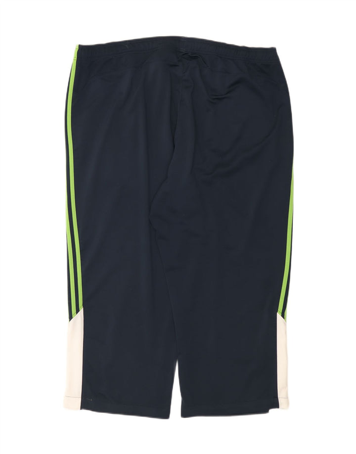 Adidas - Pantalones de chándal capri para hombre, talla 2XL, color azul marino, poliéster
