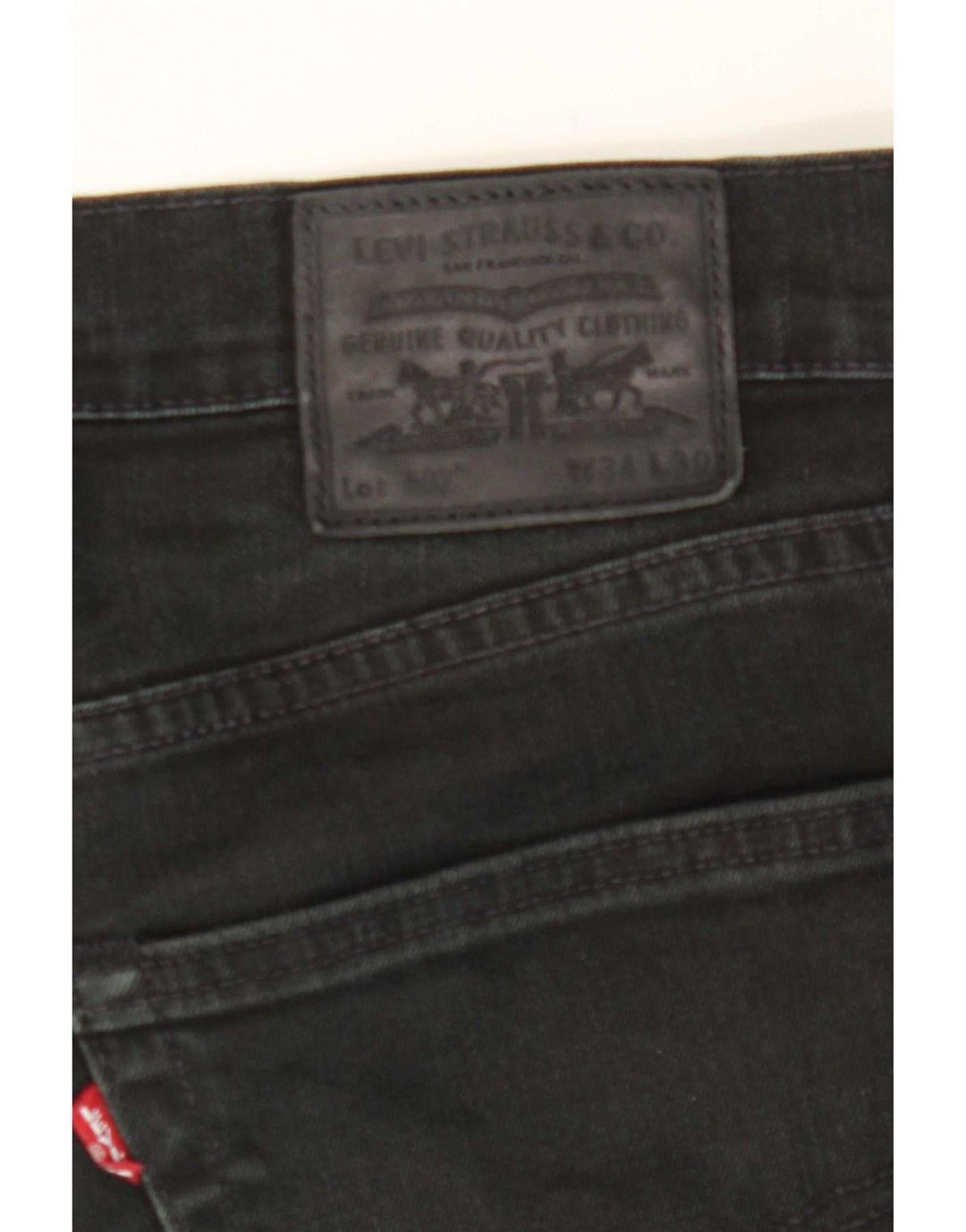 Vaqueros Levi's 502 Tapered para hombre W34 L30 Negro