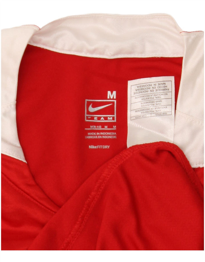 Camiseta Nike Fit Dry para mujer US 8/10 Mediano Rojo Colorblock Poliéster