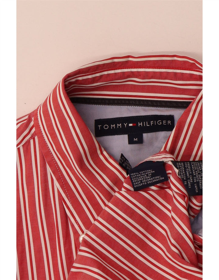 Camisa Tommy Hilfiger Hombre Algodón Rayas Roja Mediana
