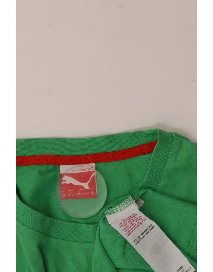 Camiseta Puma Hombre Top 2XL Algodón Verde