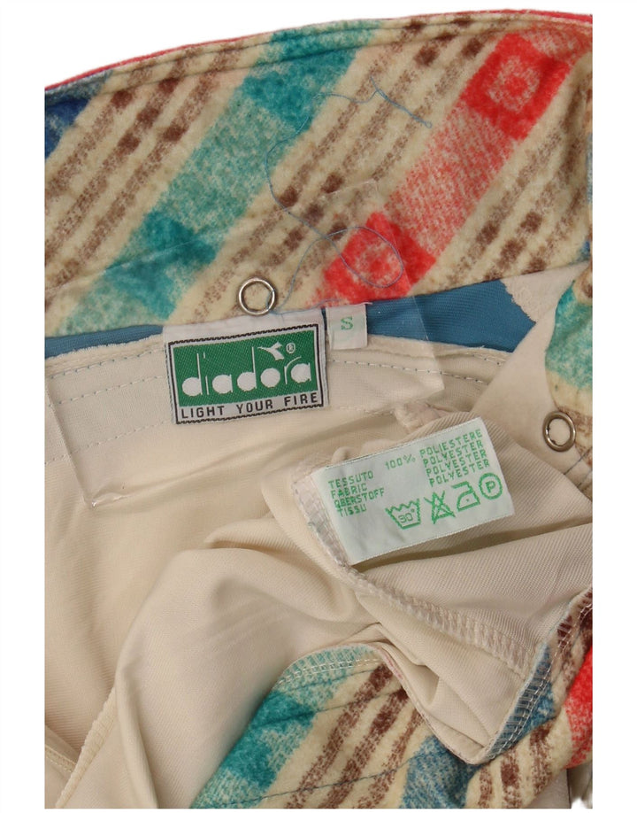 Diadora Chaqueta de chándal para mujer UK 10 Small Off White Colorblock