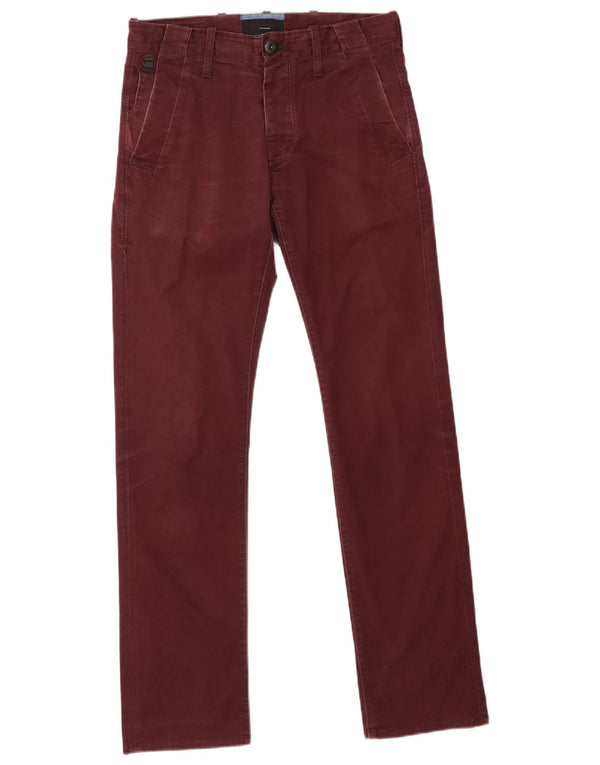 G-Star Bronson Slim Chino Pantalones para Hombre W29 L32 Algodón Granate