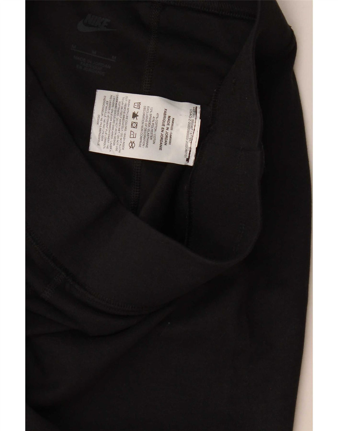 Nike - Leggings gráficos para mujer (talla 40), algodón negro mediano