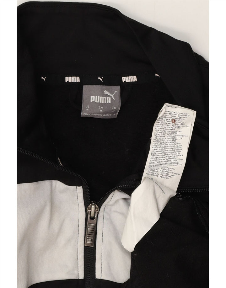 PUMA Chaqueta superior de chándal para hombre Poliéster con bloques de color negro mediano
