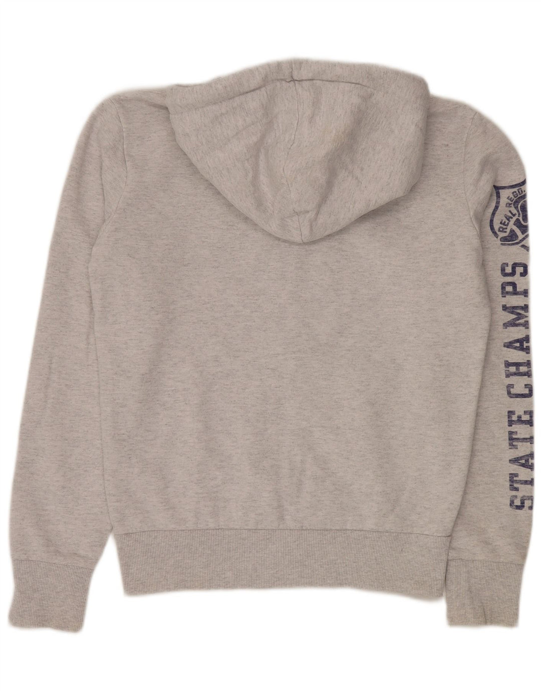 Superdry Hombre Sudadera Con Capucha Y Cremallera Gráfica De Algodón Gris Medio