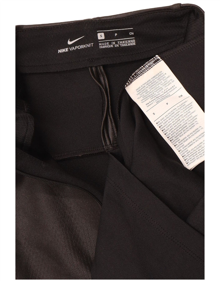 NIKE Top de chándal con gráfico y cremallera en el cuello para hombre, talla pequeña, color negro