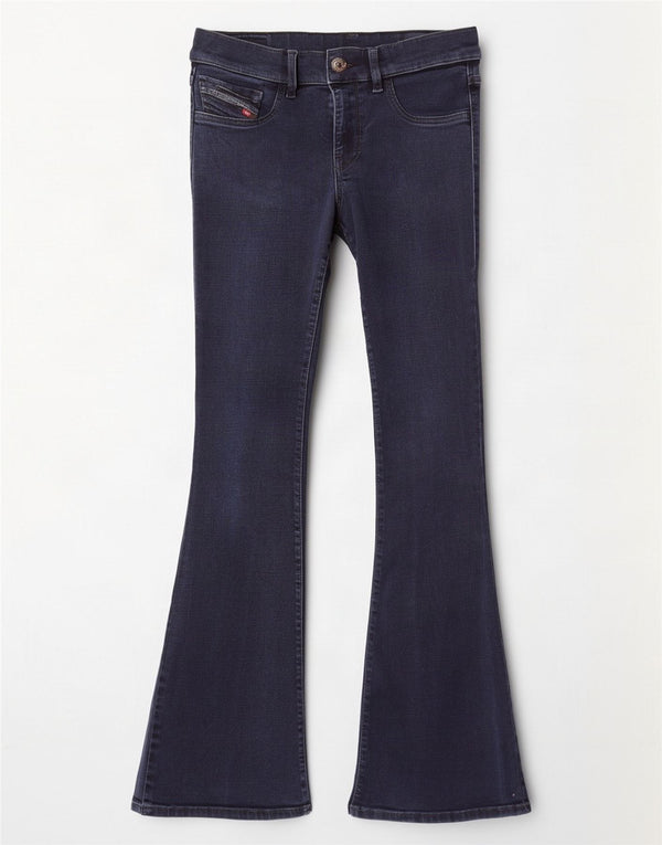 Diesel Mujer Livier Vaqueros Acampanados Super Slim De Cintura Baja W30 L32 Azul Marino