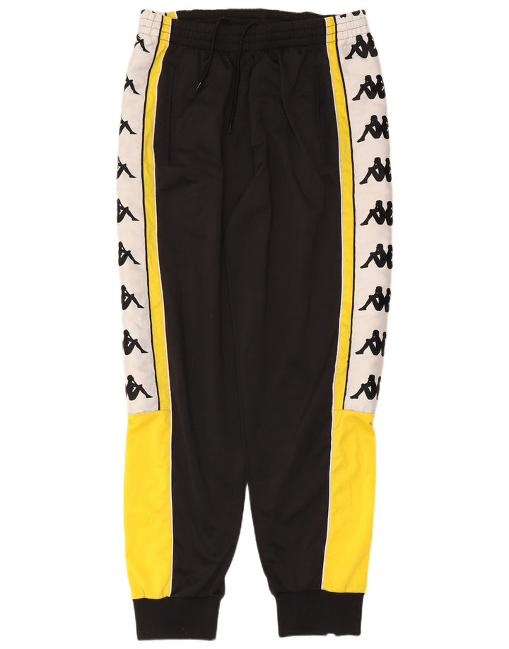 Kappa Hombre Pantalones De Chándal Joggers Large Negro Colorblock Poliéster