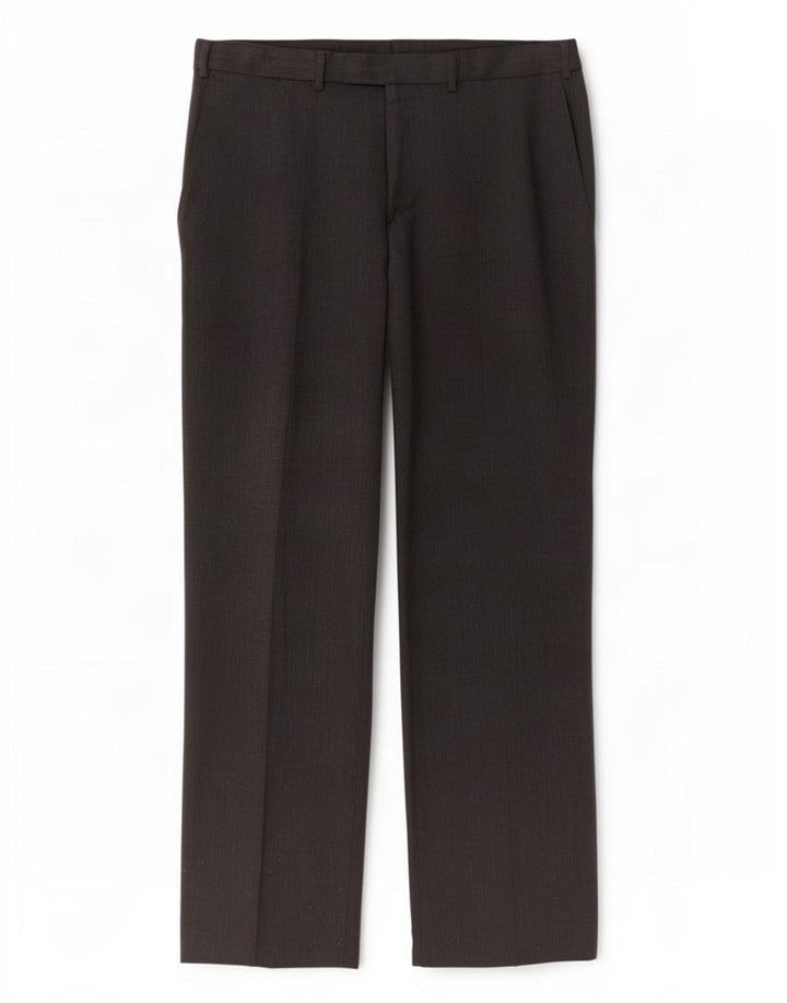 Marks & Spencer Pantalón de traje recto para hombre W36 L31 Poliéster gris