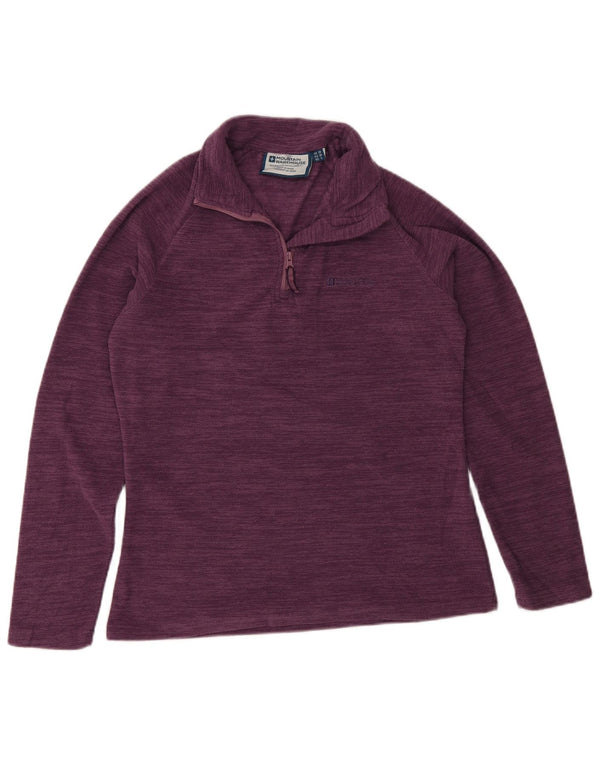 Jersey de forro polar con cuello y cremallera para mujer de Mountain Warehouse UK 40 Small Púrpura moteado