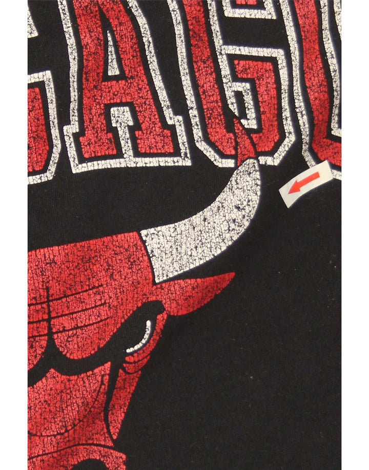 NBA Chicago Bulls Graphic - Sudadera extragrande para hombre, talla pequeña, color negro