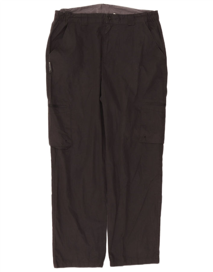 Pantalones cargo rectos para mujer de Mountain Warehouse W36 L30 Poliéster negro