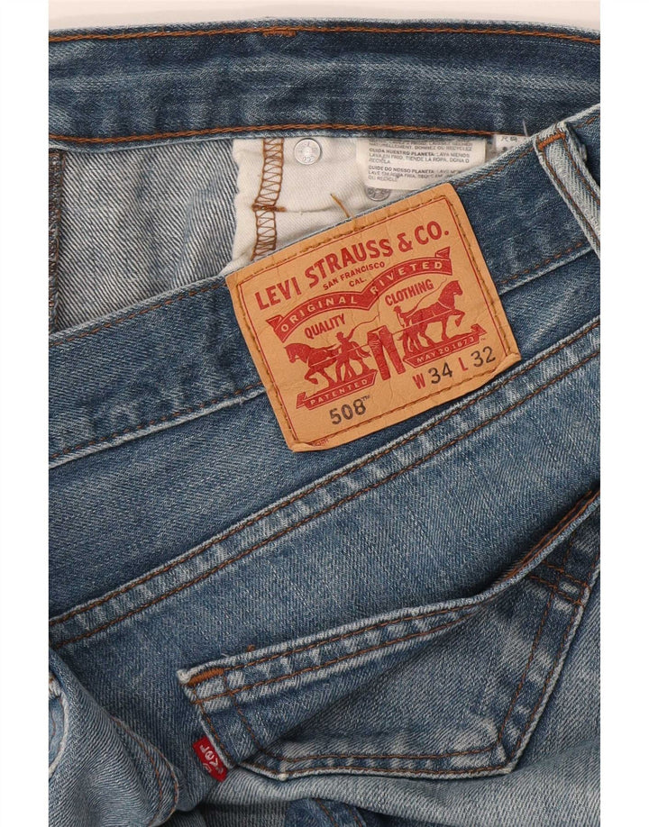 Vaqueros Levi's 508 Regular Tapered para hombre W34 L32 Azul