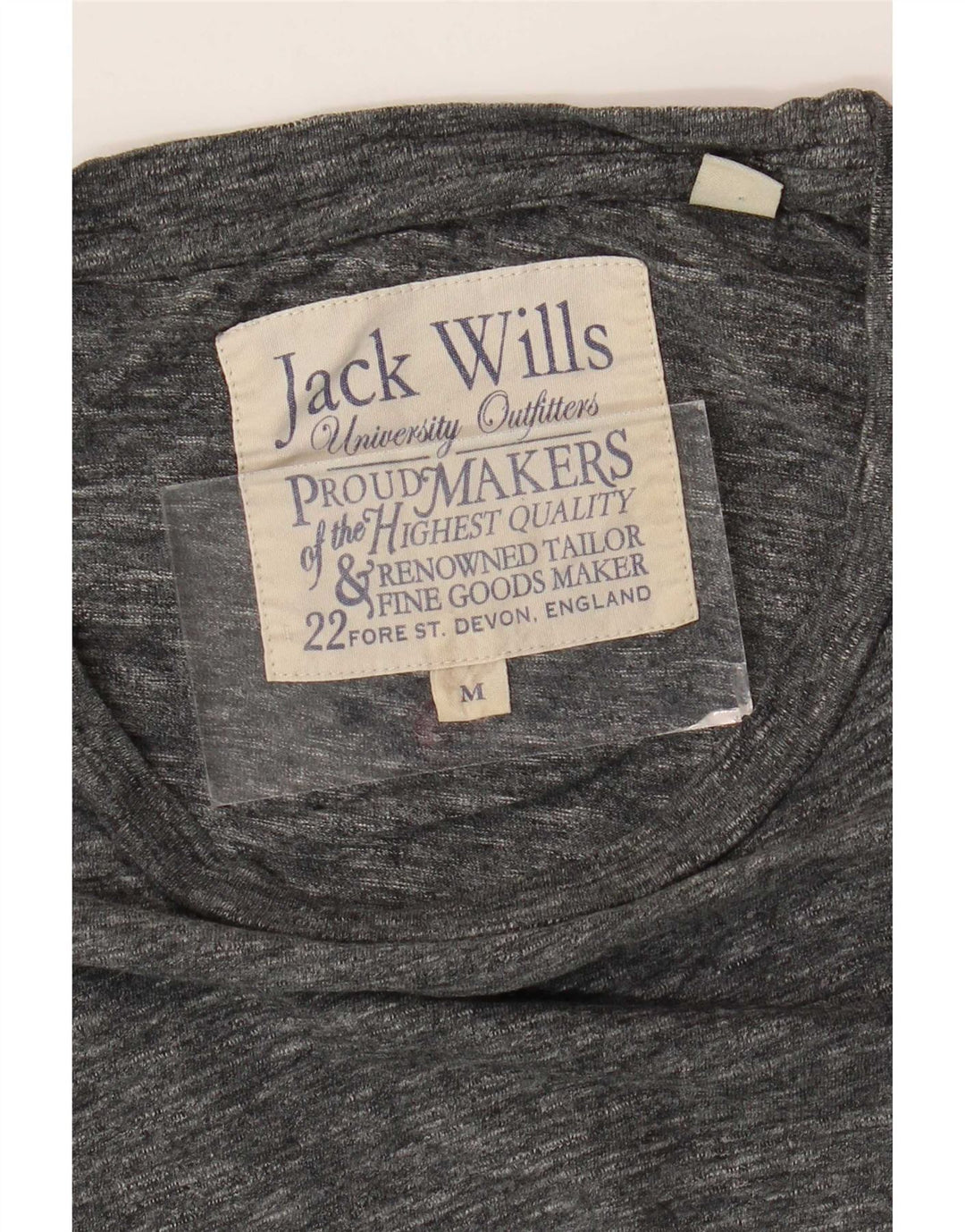 Camiseta Jack Wills para hombre Top de algodón moteado gris medio