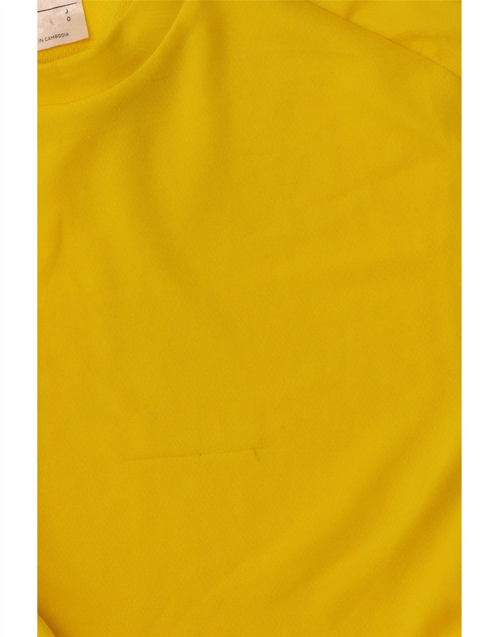 Camiseta ADIDAS Climalite para hombre Top poliéster amarillo medio