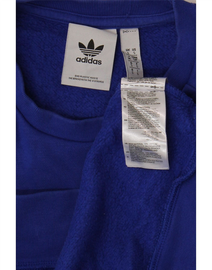 Adidas Hombre Sudadera Jumper Small Azul Algodón