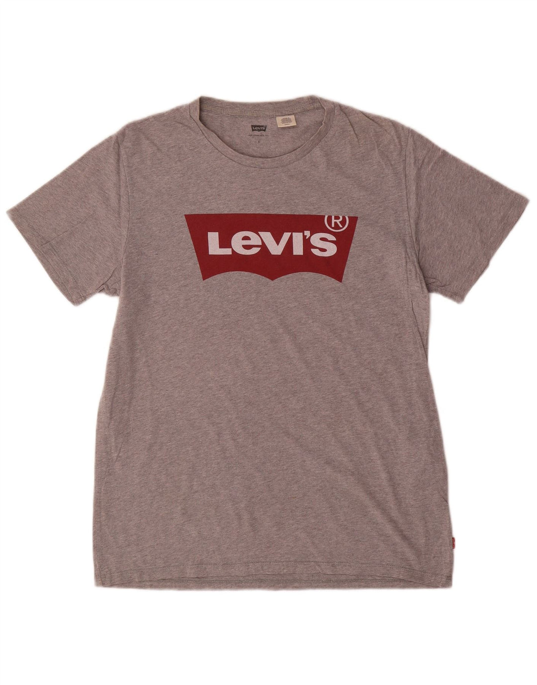 Levi's Camiseta gráfica para hombre Top Small Grey Cotton