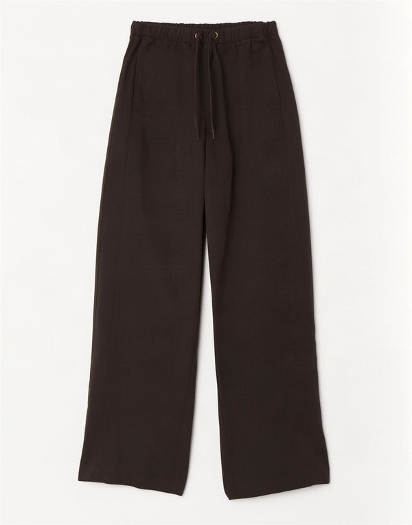 Zara Mujer Pantalón Ancho Mediano W28 L31 Poliéster Gris