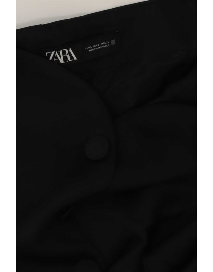 Zara Mujer Top Sin Tirantes UK 44 Grande Negro