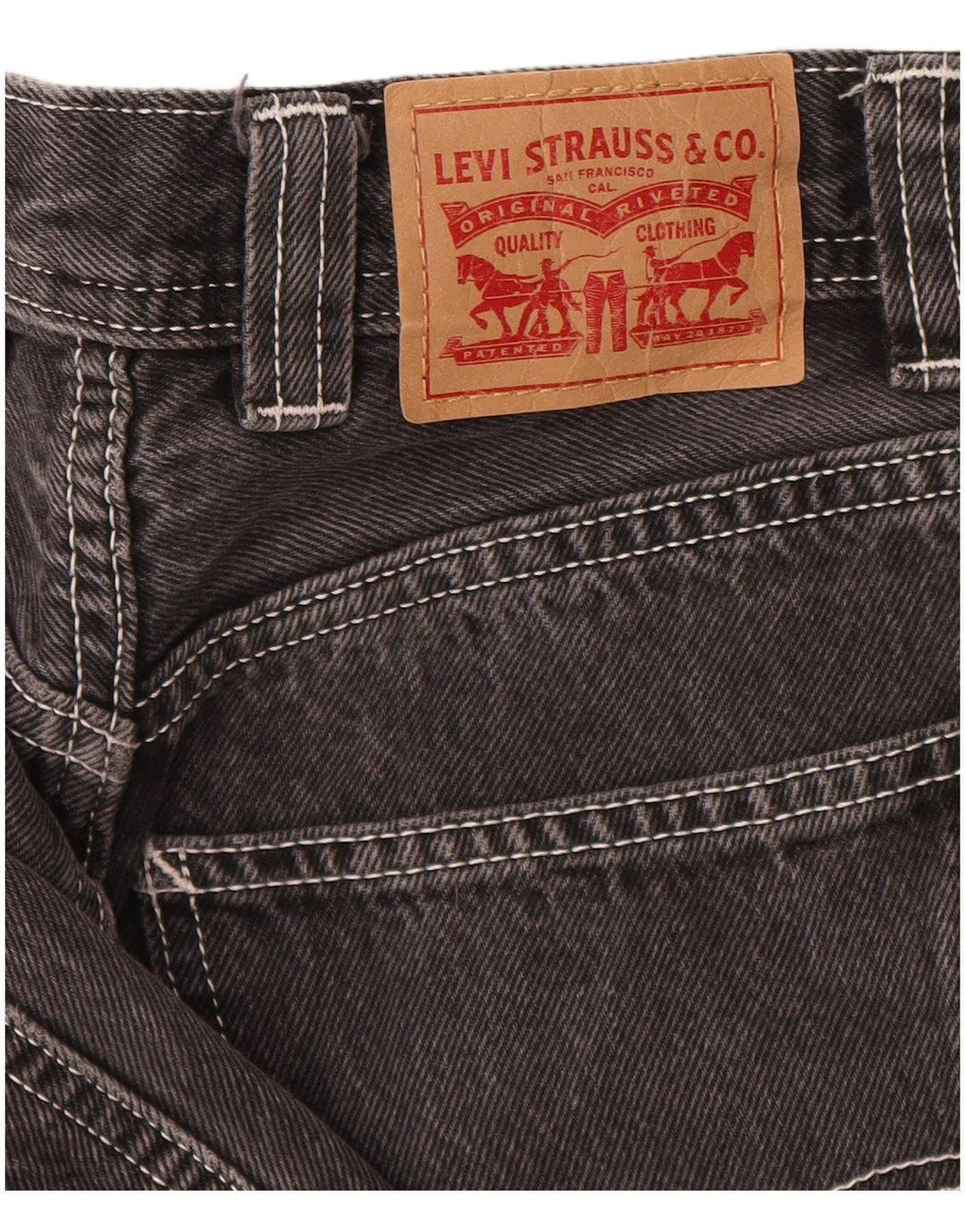 Vaqueros Levi's Cargo Tapered Para Mujer W25 L26 Algodón Gris