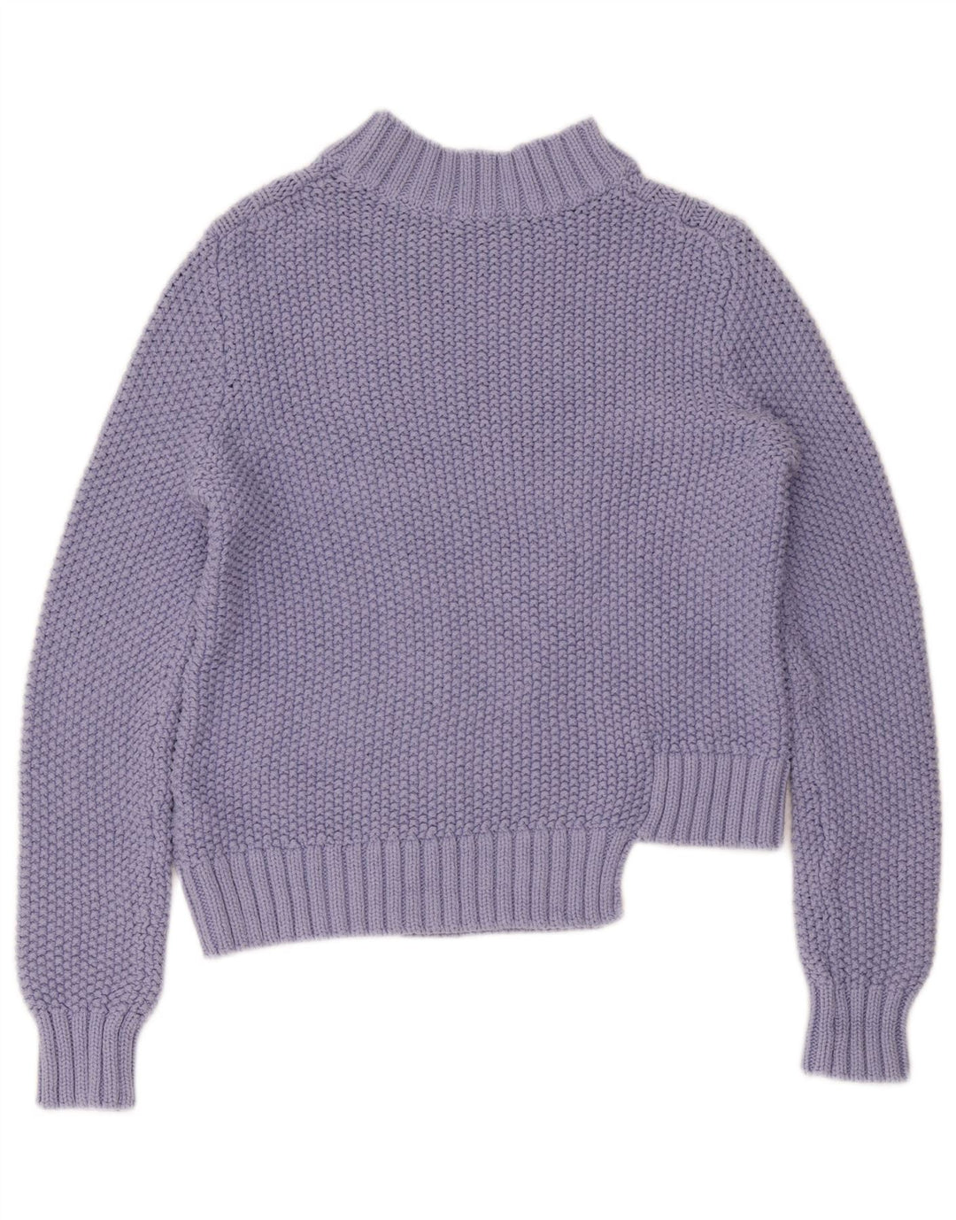 Marks & Spencer Suéter con Cuello Alto para Mujer UK 10 Small Púrpura