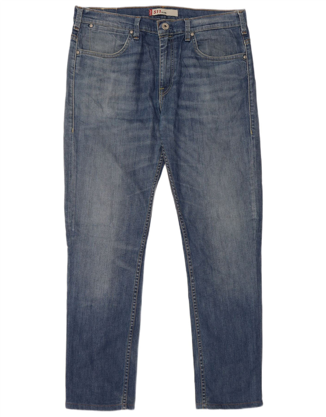 Levi's Hombre 511 Slim Jeans W38 L34 Algodón Azul