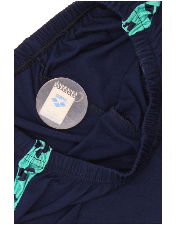 Leggings gráficos Arena para mujer IT 46 Large Poliamida azul marino con bloques de color