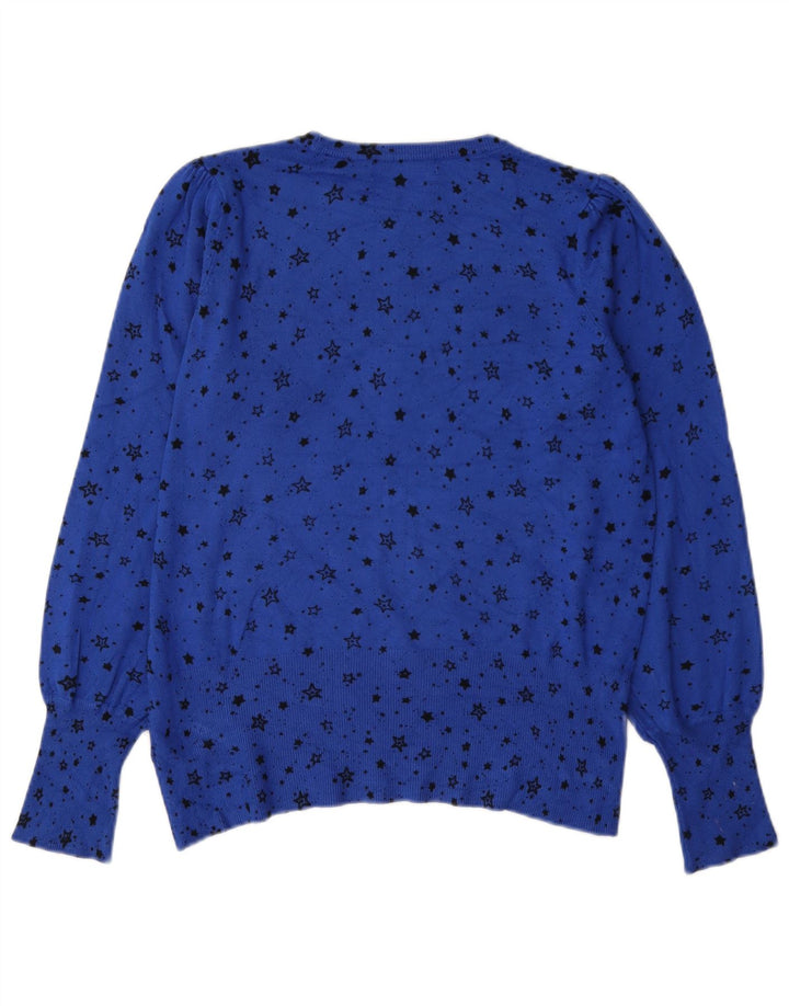 Marks & Spencer Jersey con Cuello Barco para Mujer UK 40 Azul Medio