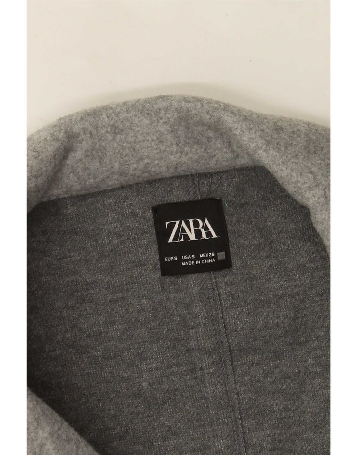 Zara Mujer Abrigo Abierto UK 10 Small Gris