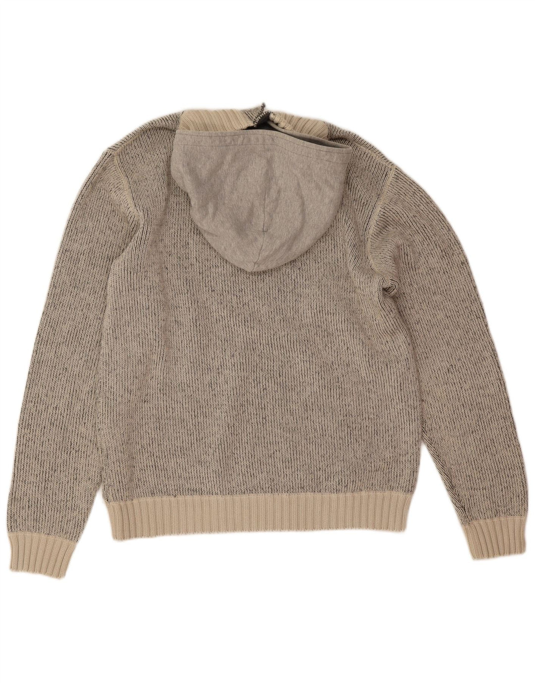 Marlboro Classics - Jersey con capucha y cuello con botones para hombre, talla grande, algodón gris