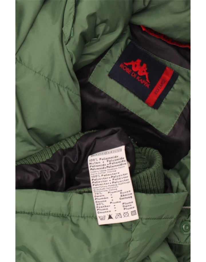 Kappa Chaqueta Acolchada Hombre UK 46 3XL Verde Poliamida