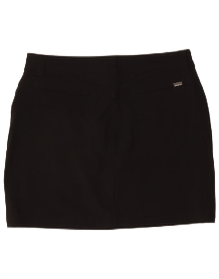EDDIE BAUER Minifalda para mujer US 8 Mediana W30 Poliéster negro