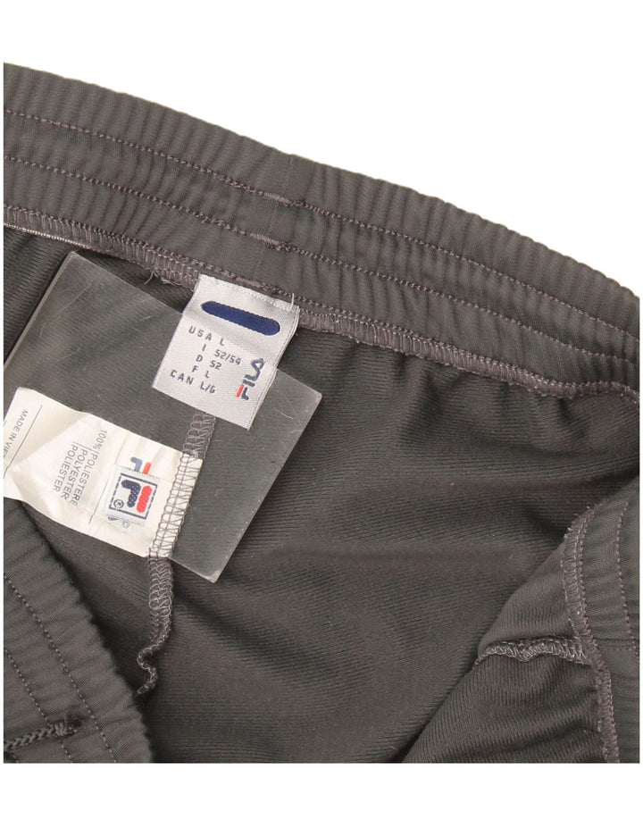 Fila Pantalón De Chándal Para Hombre Grande Gris Poliéster