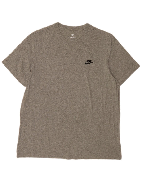 Camiseta Nike Hombre Top XL Algodón moteado gris